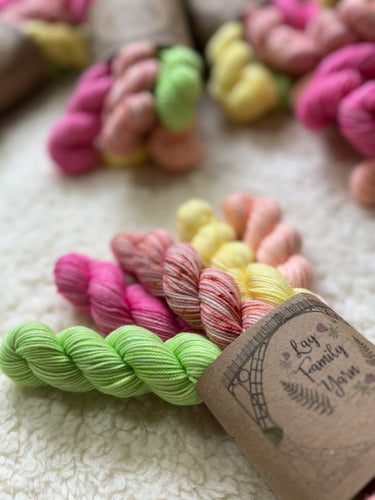 The Dahlia society - July mini skein bundle