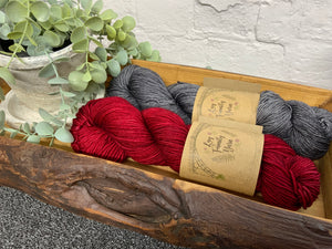 Contrast blast sock kit - red red wine and storm