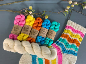 Fairground socks yarn kit