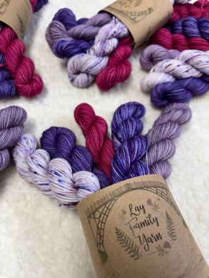 The Dahlia Society - December mini skein collection