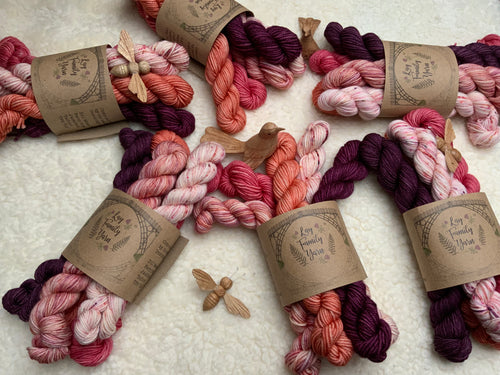 The Dahlia Society - January mini skein bundle