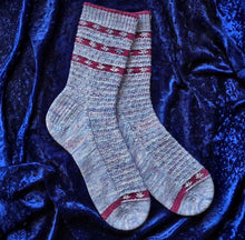 Crooner sock set with pattern code
