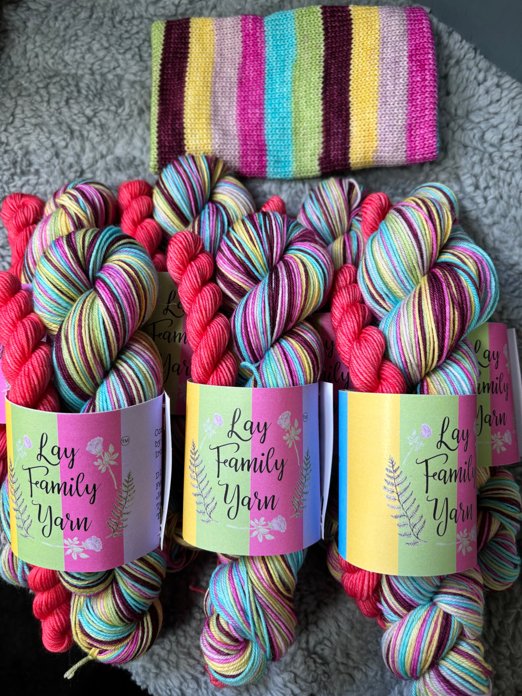 This is us! self striping yarn