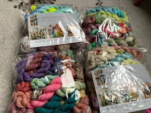 Happy scrappy bags of beautiful bits - sock weight