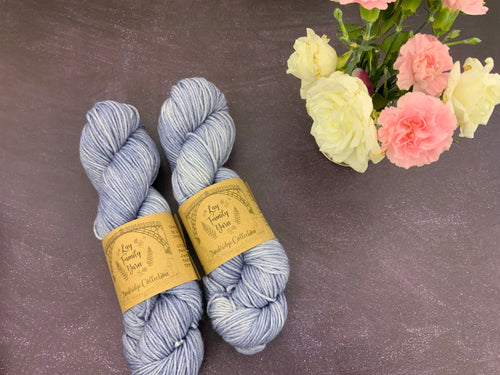 DK 100% non superwash merino - grey skies