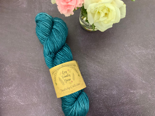 DK 100% organic non superwash merino - teal deal