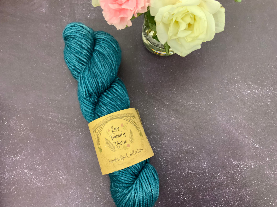 DK 100% organic non superwash merino - teal deal